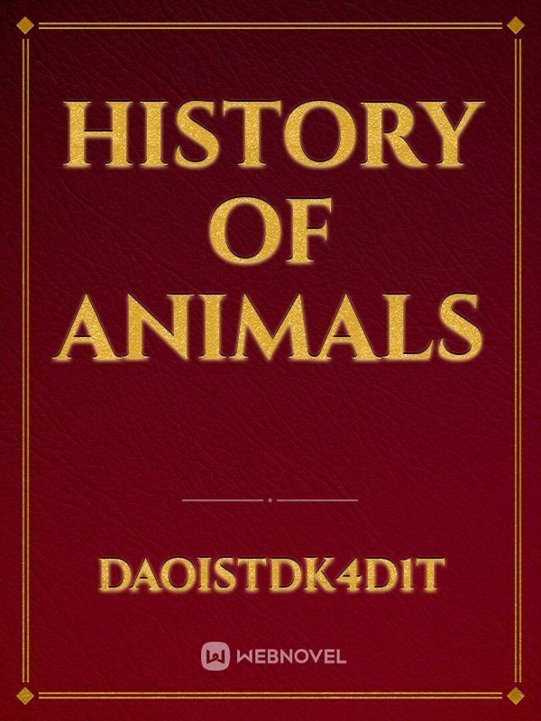 History of animals