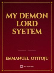 My demon lord syetem Book