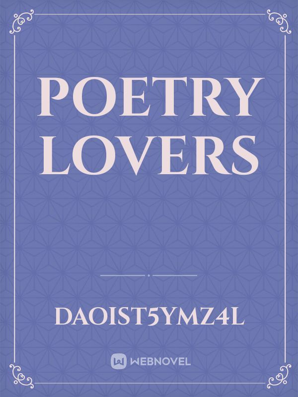 Poetry lovers Book