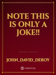 Note this is only a joke!! Book