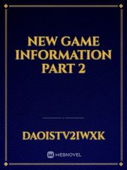 New game information part 2 Book