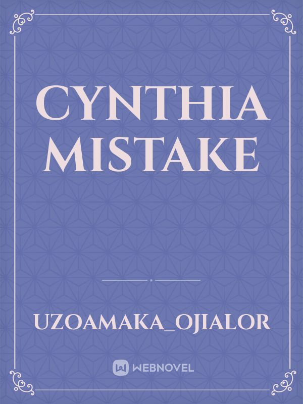 Cynthia mistake Book