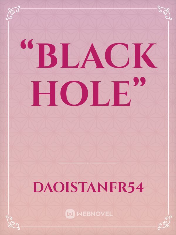 “Black Hole” Book
