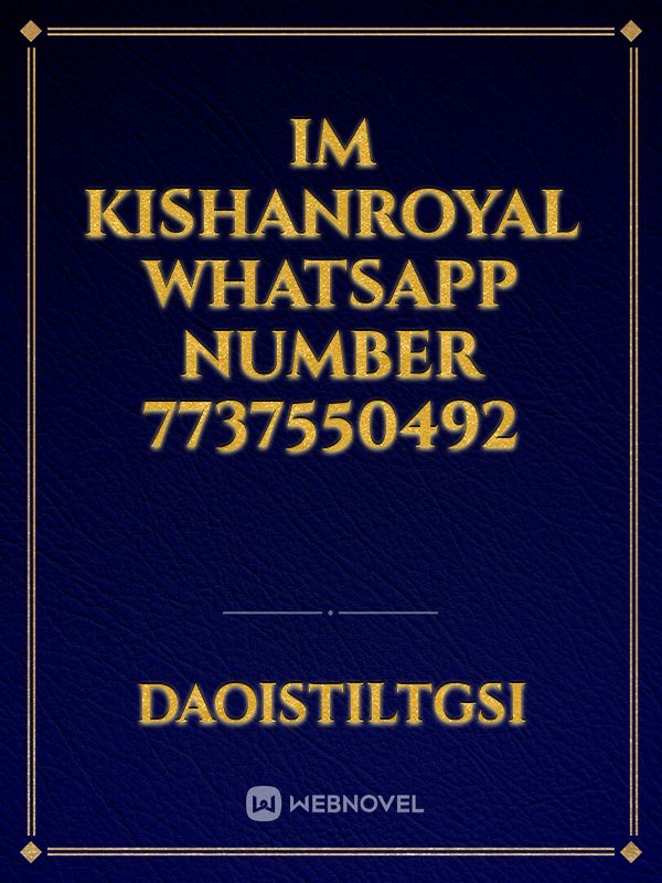 Im kishanroyal WhatsApp number 7737550492 Book