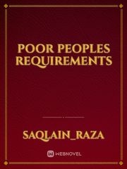 Poor peoples Requirements Book