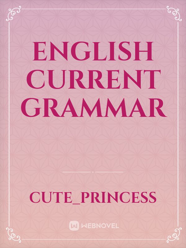 English current grammar Book