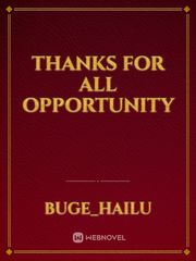 Thanks for all opportunity Book