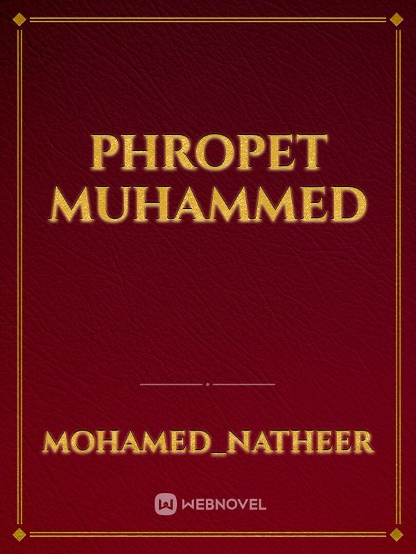 Phropet muhammed