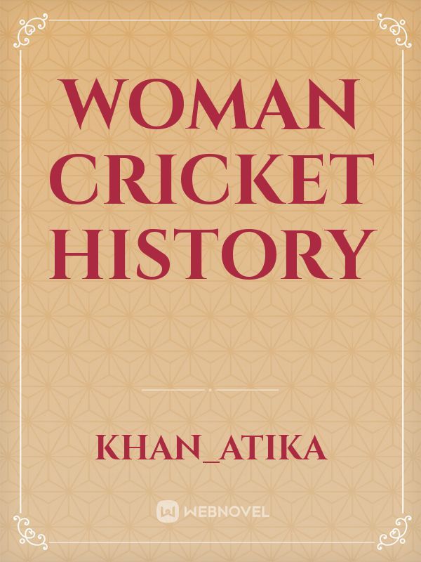 Woman cricket history Book