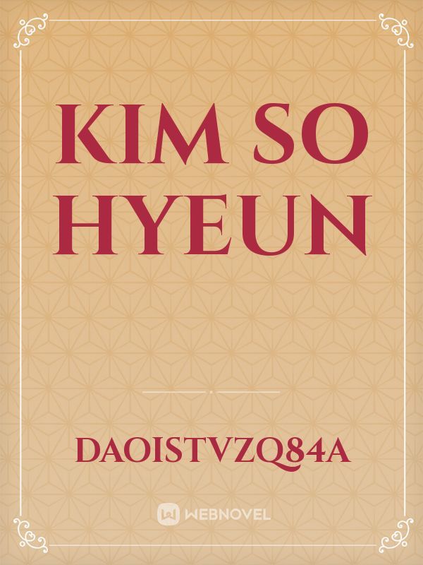 kim so hyeun Book