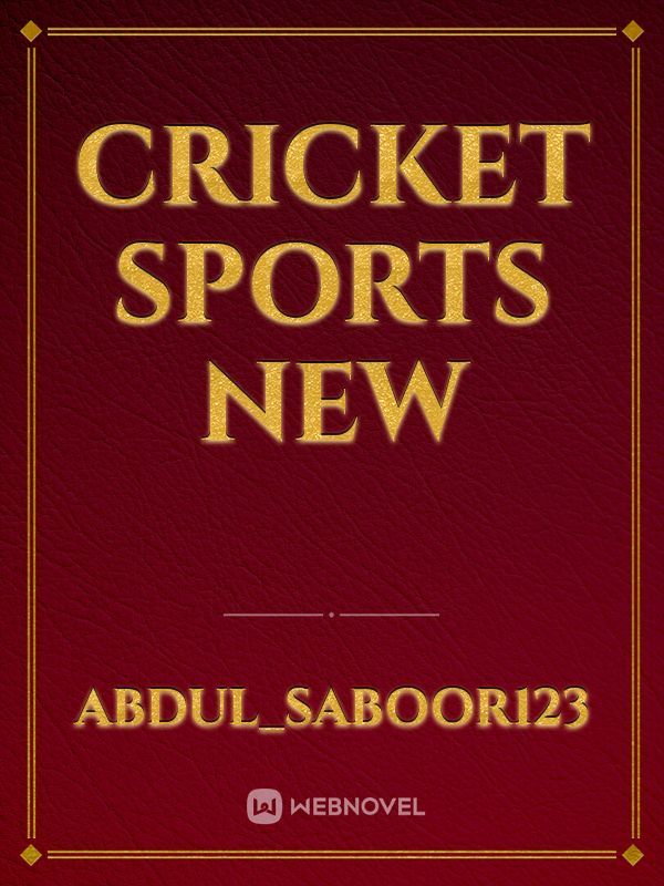cricket sports new Book