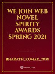 We join web novel spirity awards spring 2021 Book