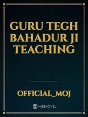 Guru Tegh Bahadur ji Teaching Book