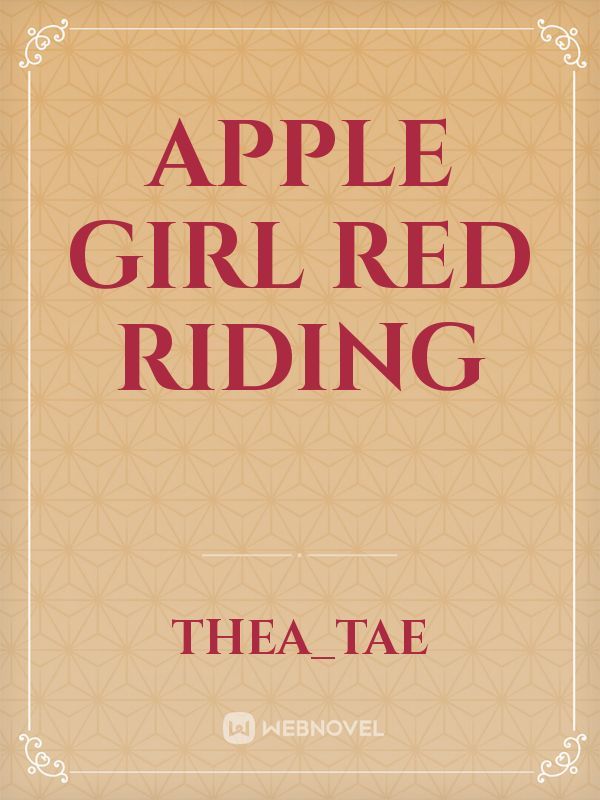 Apple Girl Red Riding Book
