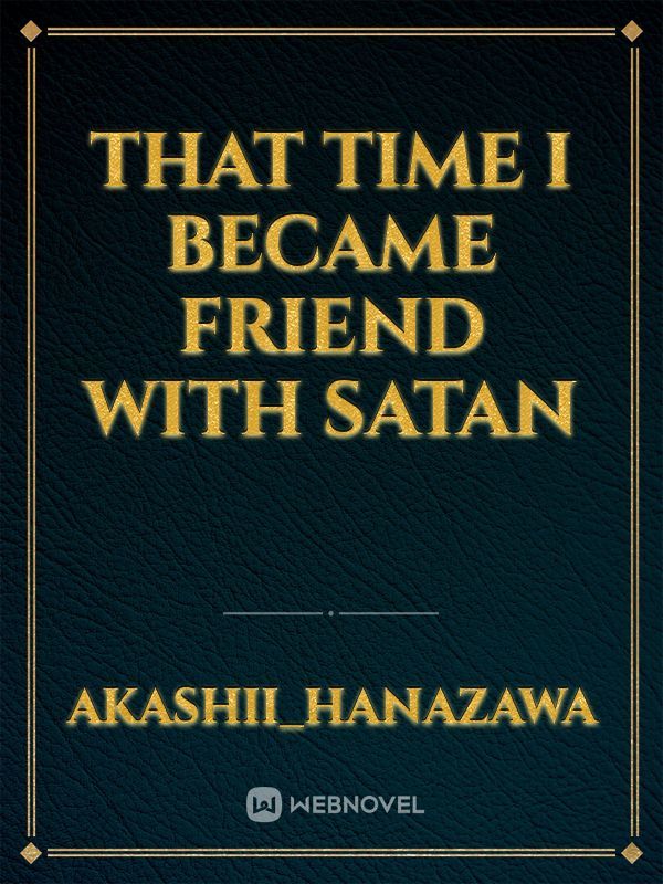 That time I became Friend with Satan Book