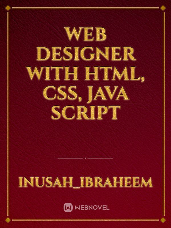web designer with html, css, java script