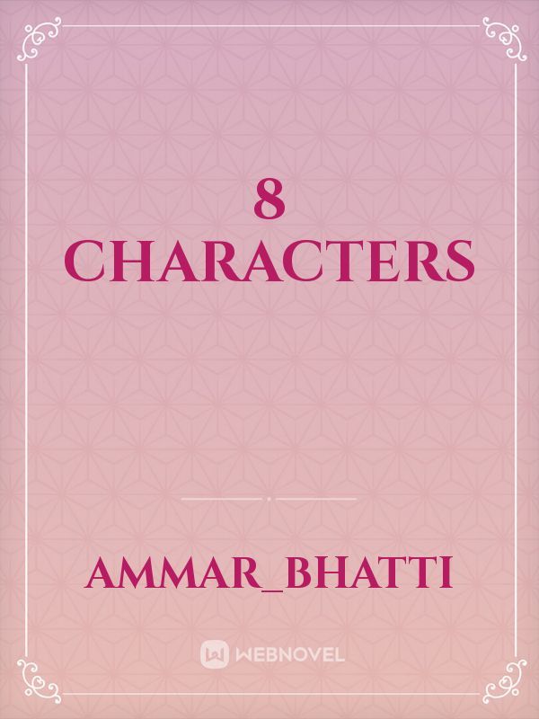 8 characters Book