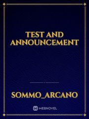 Test and Announcement Book