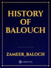 History of Balouch Book