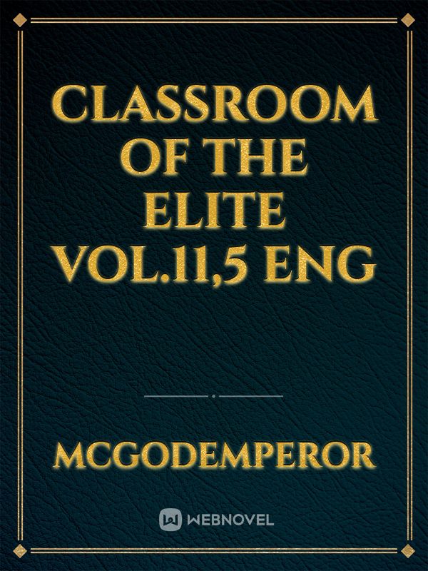 Classroom of the elite Vol.11,5 ENG