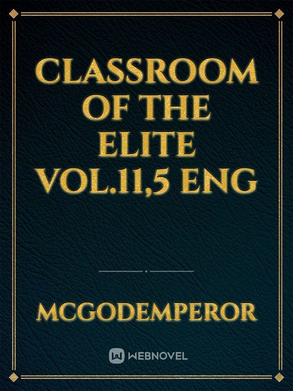 Classroom of the elite Vol.11,5 ENG