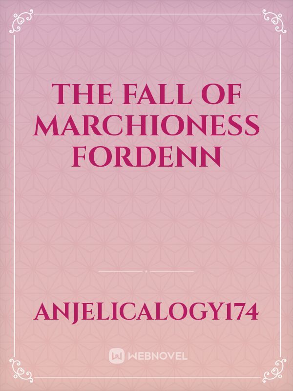 The Fall of Marchioness Fordenn Book