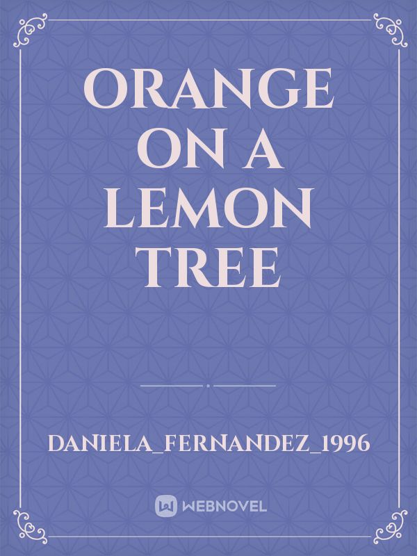 Orange on a lemon tree