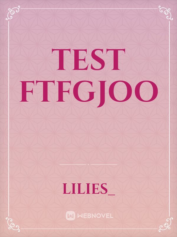 Test Ftfgjoo