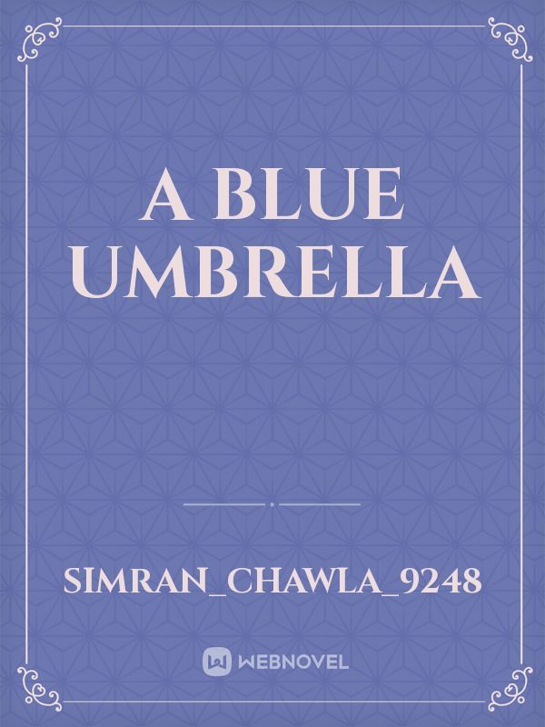 A blue umbrella