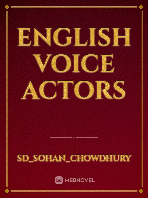English voice actors