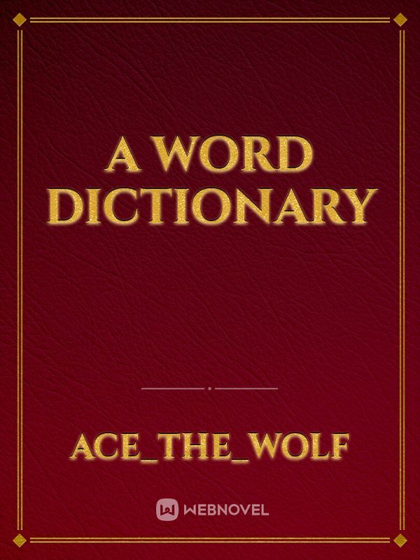 A Word dictionary Book