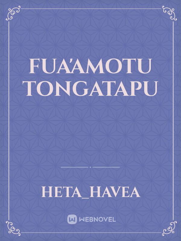 Fua'amotu Tongatapu Book