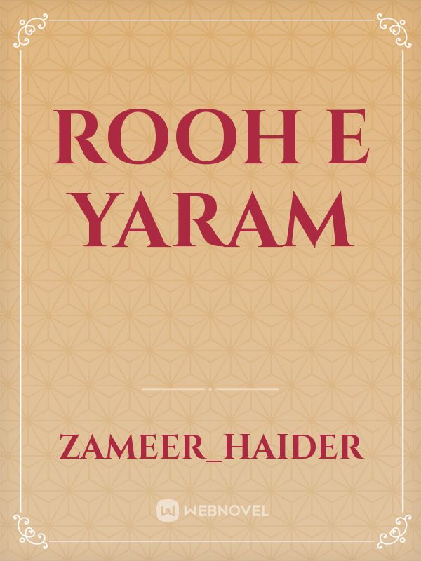 Rooh e Yaram Book