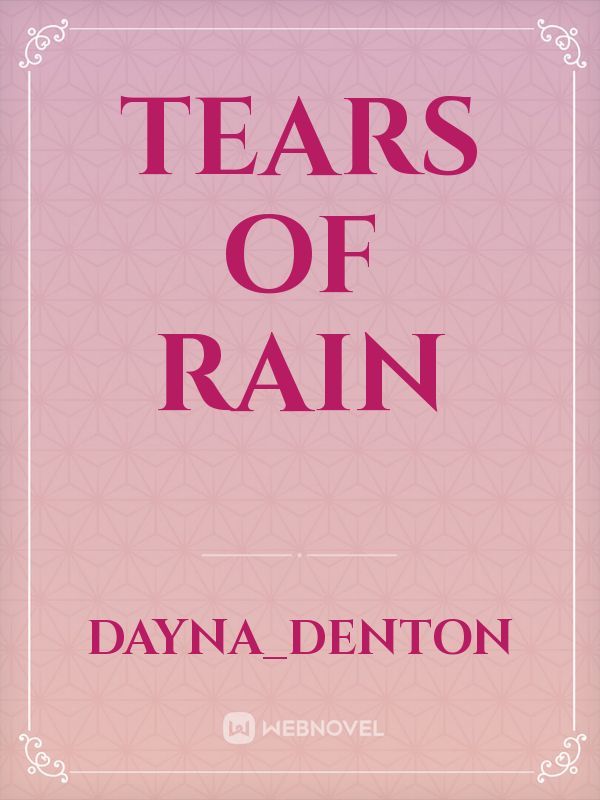 Tears of rain Book