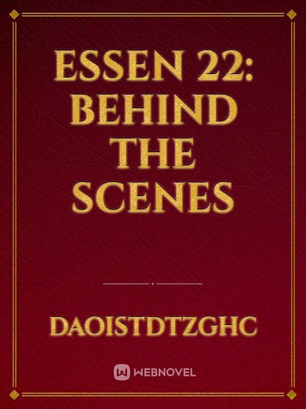 Essen 22: behind the scenes Book