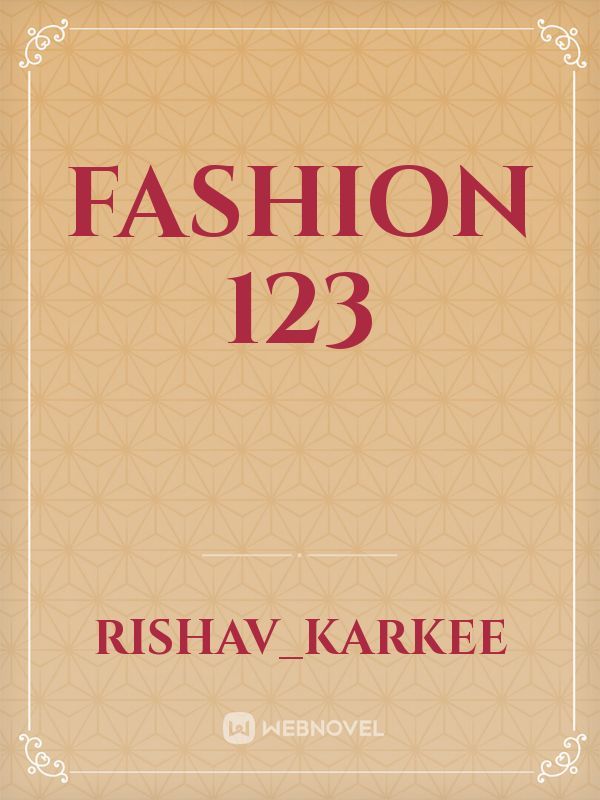 Fashion 123 Book