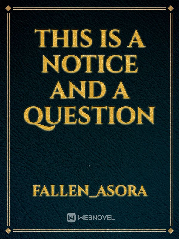 this is a notice and a question Book