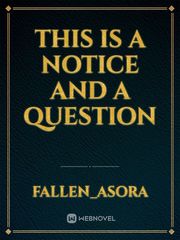 this is a notice and a question Book