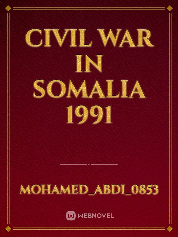 Civil war in somalia 1991