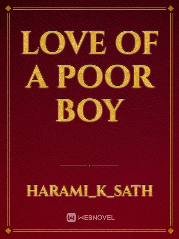 Love of a poor boy Book