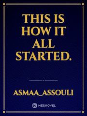 This is how it all started. Book