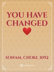you have changed❤️ Book