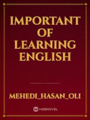 Important of learning english Book