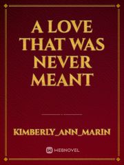 A love that was never meant Book
