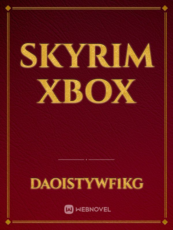 Skyrim Xbox Book