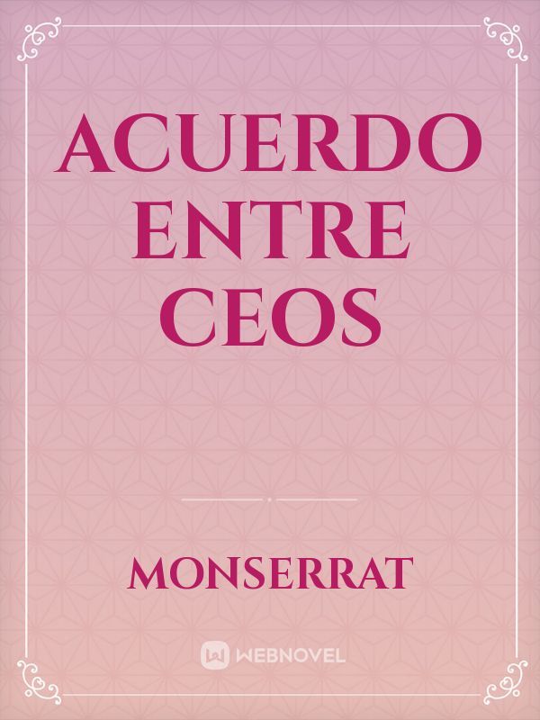 ACUERDO ENTRE CEOS Book