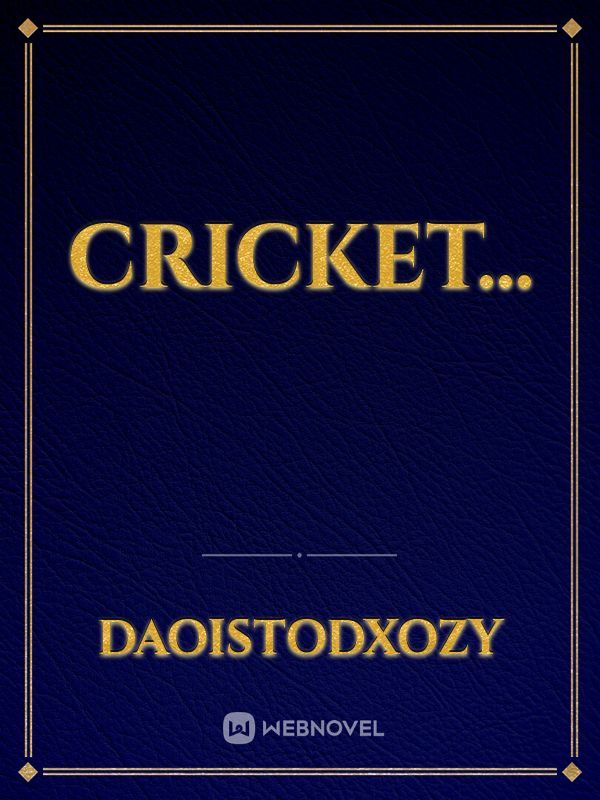 cricket... Book