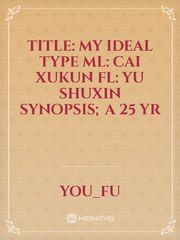 Title: My ideal type 

Ml: Cai xukun
Fl: Yu shuxin 

Synopsis; A 25 yr Book