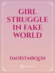 girl struggle in fake world Book