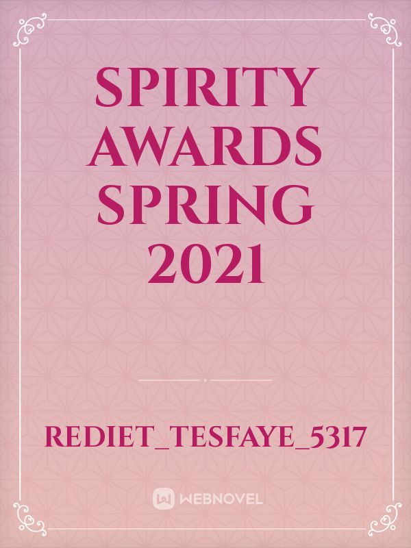 Spirity Awards spring 2021 Book